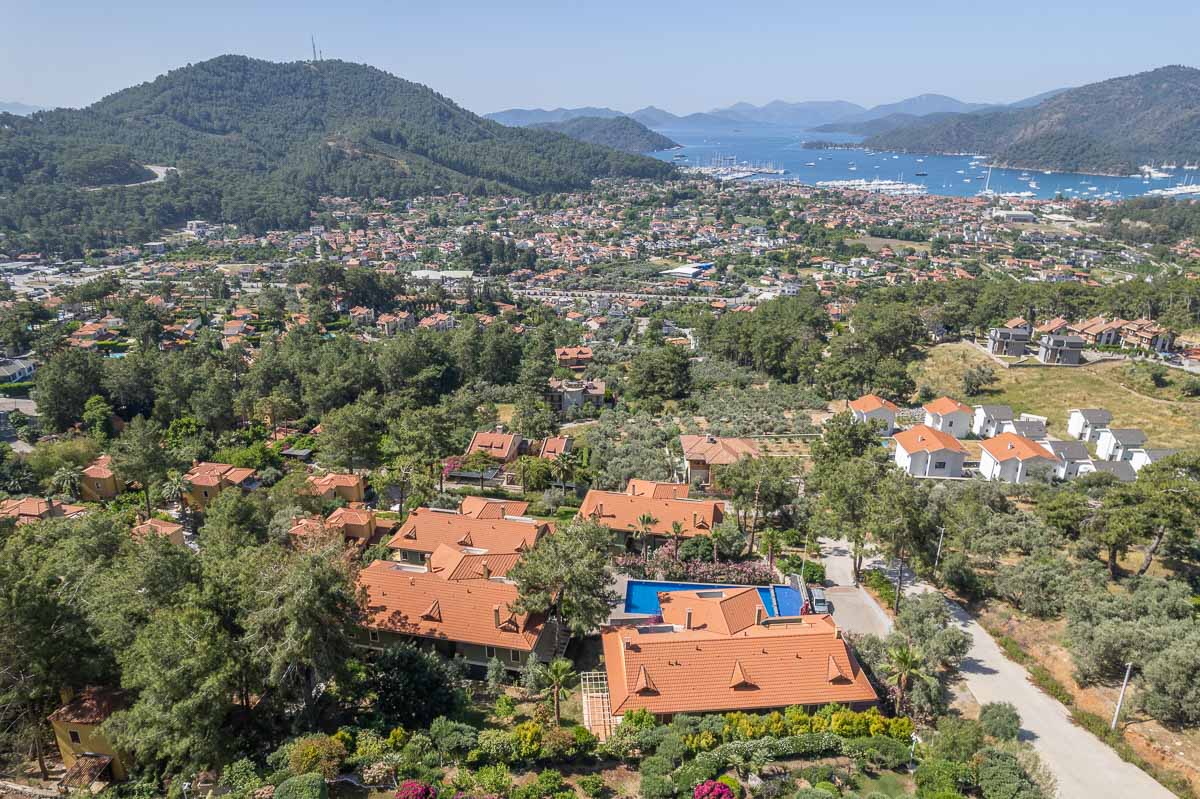 Corner Garden Duplex with Panoramic Sea View in Mira, Göcek